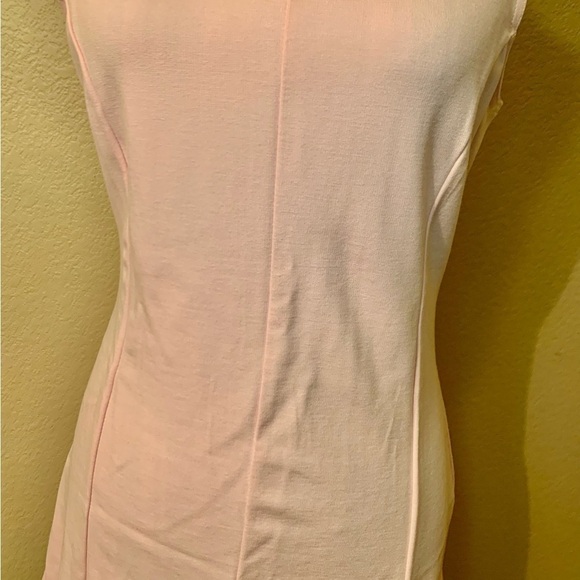 New TEXTILE Elizabeth and James Skater Dress Large Pale Pink Sleeveless Flare - Picture 3 of 16